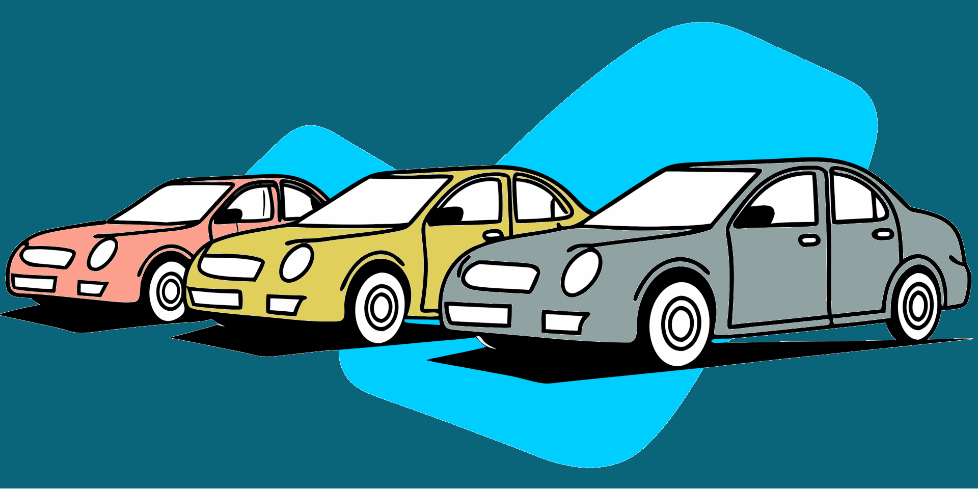 three cars