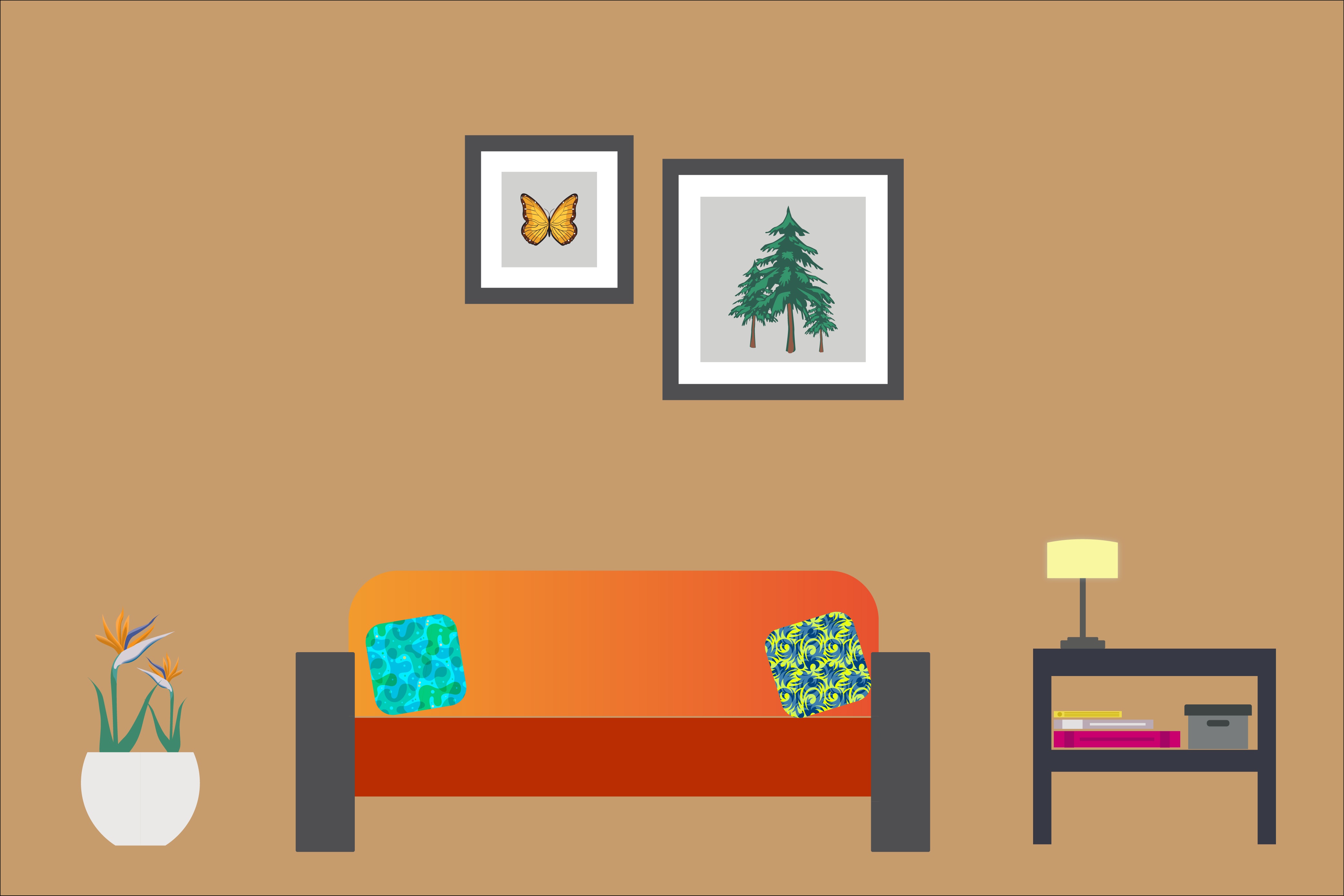 living room scene