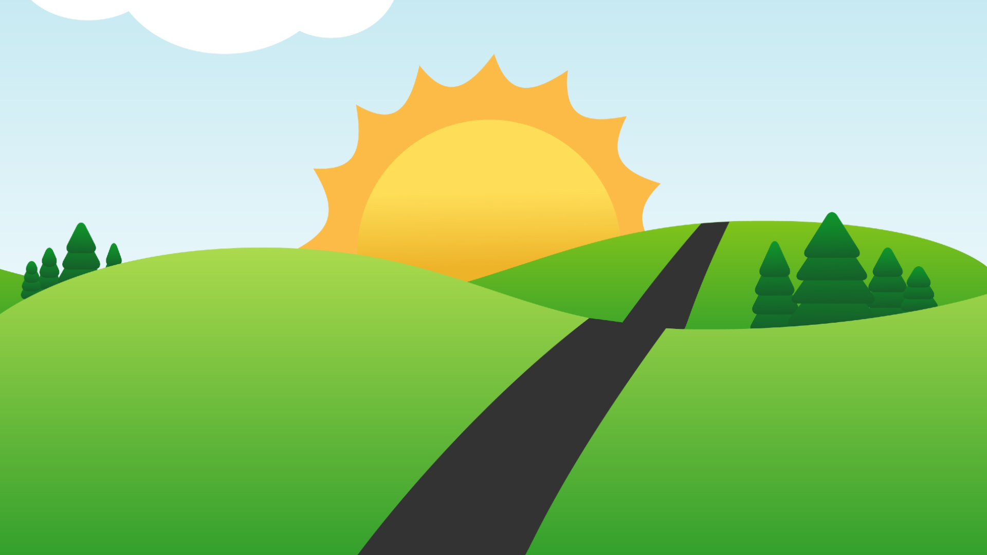 vista with road
